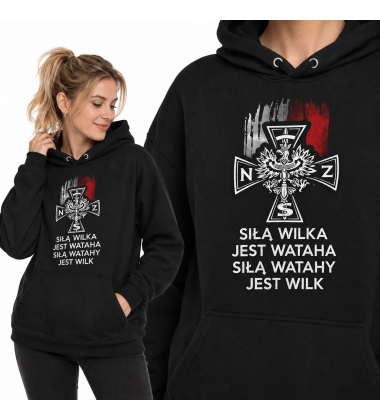 Damska bluza z kapturem SIŁĄ WILKA 2